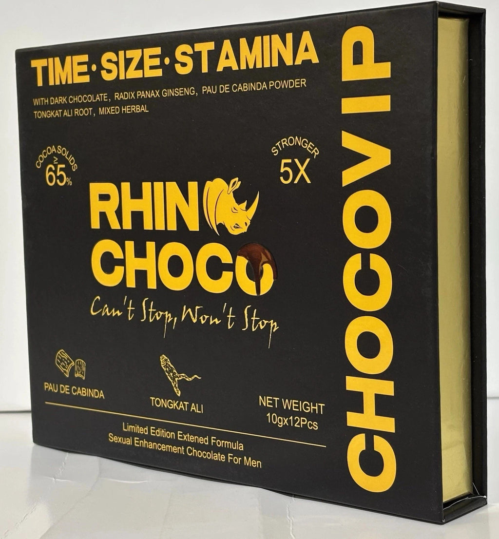 Rhino Choco Power vip Chocolate 12 Pieces Genuine 5 x stronger