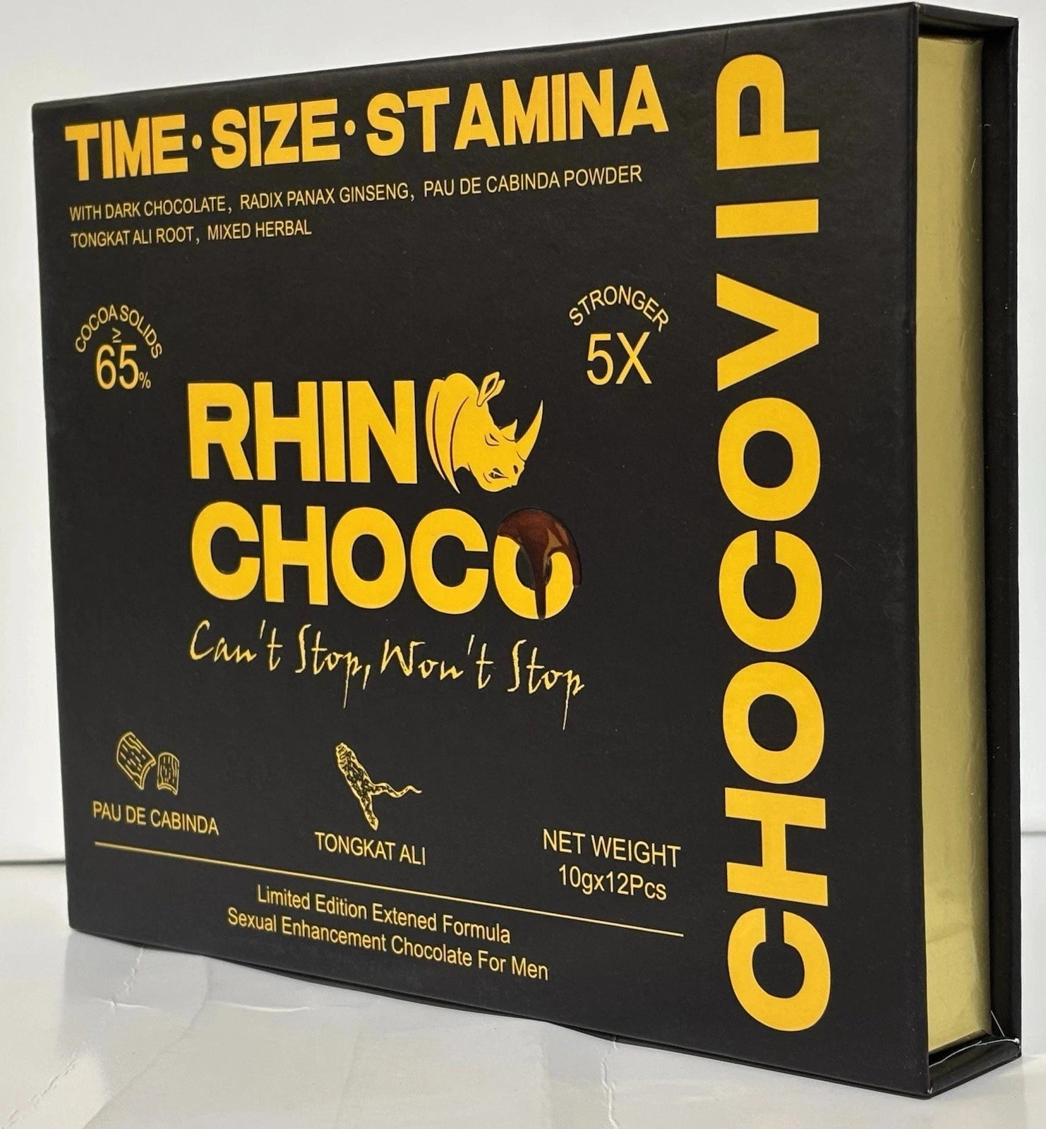 Rhino Choco Power vip Chocolate 12 Pieces Genuine 5 x stronger